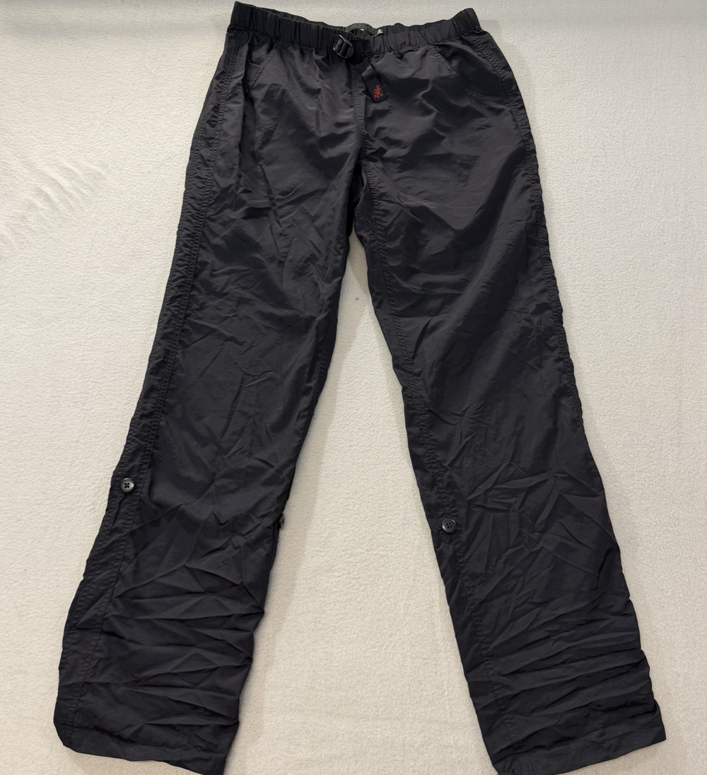 Gramicci Womens Black Roll Up G-Pants Lightweight Hiking Climbing Sz S X 31"